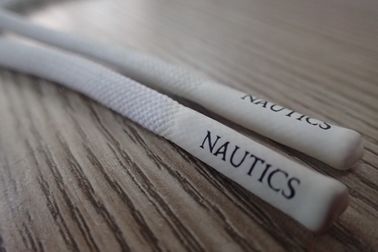 Logo tùy chỉnh Dây polyester không đàn hồi với kết thúc Matt Silicone cho áo Quần áo