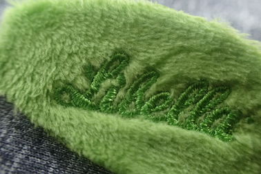 Vải nhung xanh OEM Iron On Patch Patch