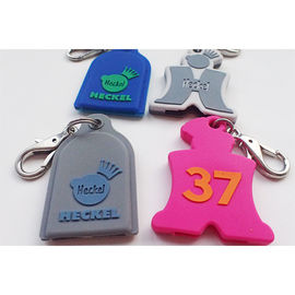 Thẻ Silicone Dog Thẻ Keychain Quà tặng Khuyến mại Cá nhân Đã Nổi bật Logo Không độc hại