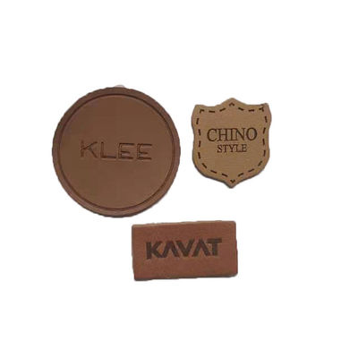 Quần áo cao bồi Logo Huy hiệu Báo nhiệt dập nổi Bản vá da chính hãng cho quần jean