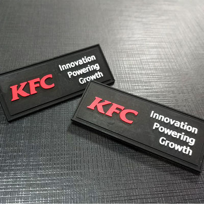 In 3D Đính phù hiệu có kết cấu Nhãn Các bản vá PVC trên hàng may mặc