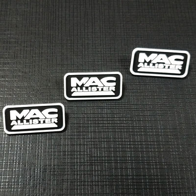 Quần áo tùy chỉnh dệt các bản vá lỗi Logo kết cấu Nhãn hiệu 3D Pvc