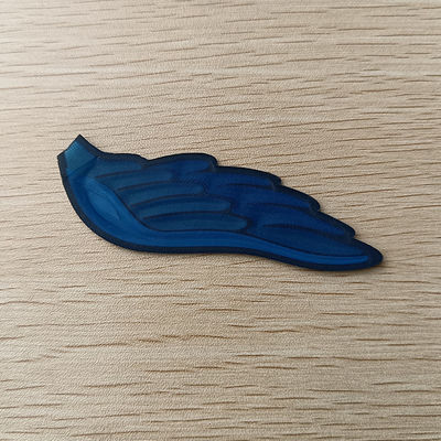 Bàn ủi trên huy hiệu 3D nổi Logo thương hiệu Bản vá TPU mềm cho quần áo