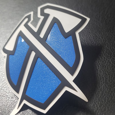 Dập màn hình in nóng Thẻ hàng may mặc Logo 3D in nổi Silicone In chuyển nhãn phim