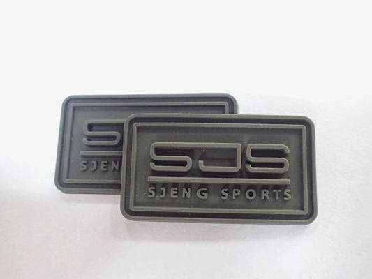 Phụ kiện may mặc Quần áo in nổi Logo cao su tùy chỉnh Nhãn PVC Patch