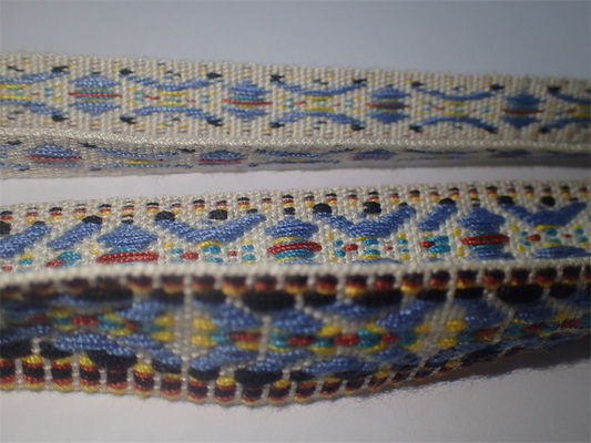Bông dệt tùy chỉnh cường độ cao Băng Jacquard đầy màu sắc Phong cách quốc gia