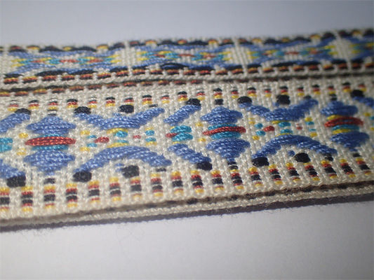 Bông dệt tùy chỉnh cường độ cao Băng Jacquard đầy màu sắc Phong cách quốc gia