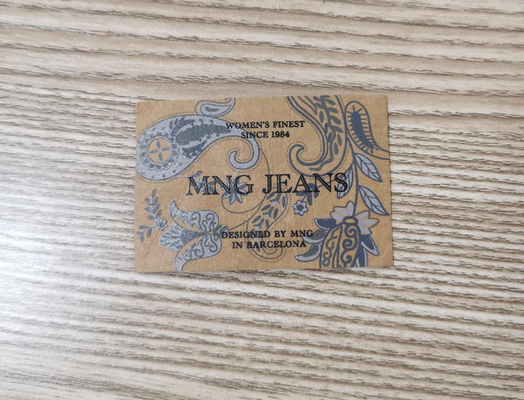 May trên quần áo Các bản vá da PU Nhãn may Logo nổi