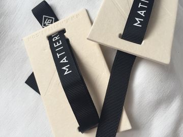 12mm Ribbon đính kèm Sáng tạo Quần áo Hang Tags Bán lẻ Quần áo Tags 3D Feel