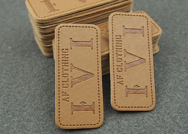 Durable Custom Quần áo Patches da Patches Đối với Jeans Logo In