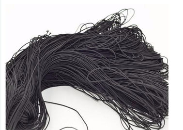 Thân thiện với môi trường dây đàn hồi màu đen 2mm, dây đàn hồi đàn hồi cho quần áo