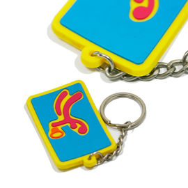 Quà tặng Khuyến mại Cá nhân thân thiện với môi trường 3 Dây chuyền Pvc Key Chain Color