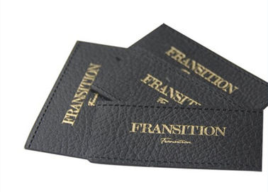 Trang phục tái sinh Jeans Pu Da Custom Quần áo Patches Nổi nổi / Debossed Logo