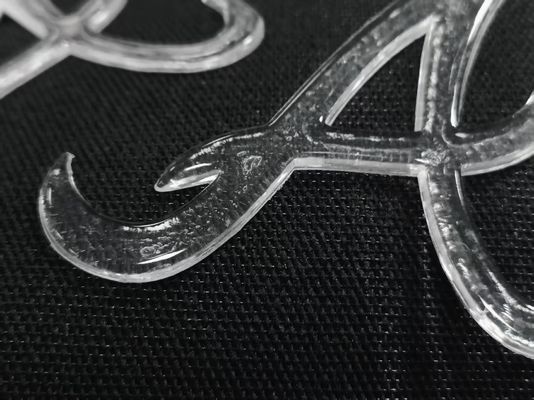 Nhân chỉnh bắt chước băng bán minh bạch bóng TPU Logo chuyển nhiệt huy hiệu cho quần áo