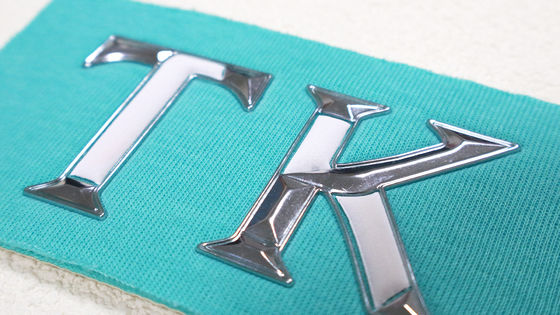 3D Metal Patch Logo đúc cao tần số TPU nhãn chuyển nhiệt cho quần áo giá nhà máy