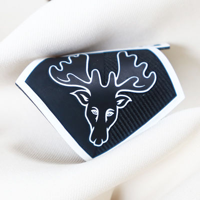 Logo 3D tùy chỉnh nhãn chuyển nhiệt silicone miếng dán cao su cho quần áo