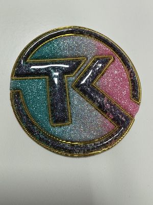Miếng dán TPU mềm hiệu ứng Holographic nhiều màu tùy chỉnh chuyển nhiệt thiết kế màu tím cho quần jean
