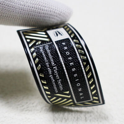 Huy hiệu Vải TPU Tần số cao Tùy chỉnh - Dòng Vận động viên Chuyên nghiệp Vàng Kim & Đen cho Quần áo thể thao