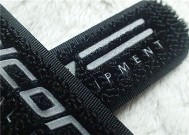 Móc cao tần và vòng lặp Fastener 3M Logo Siliver Phản quang Velcro cho quần áo