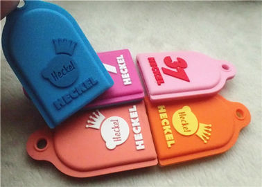 Thẻ Silicone Dog Thẻ Keychain Quà tặng Khuyến mại Cá nhân Đã Nổi bật Logo Không độc hại