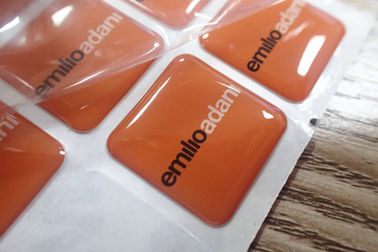 Nhãn nhựa Epoxy tùy chỉnh Clear Crystal Dome Sticker / In 3D Nhãn nhựa Epoxy