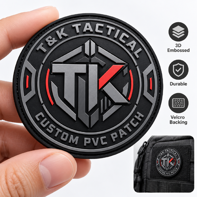 Miếng dán PVC 3D tùy chỉnh có logo nổi cho ba lô, túi và đồ dùng